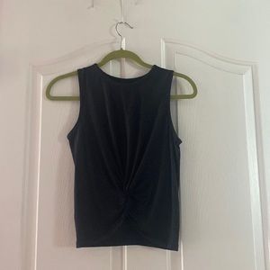 Black Lululemon sleeveless sports top